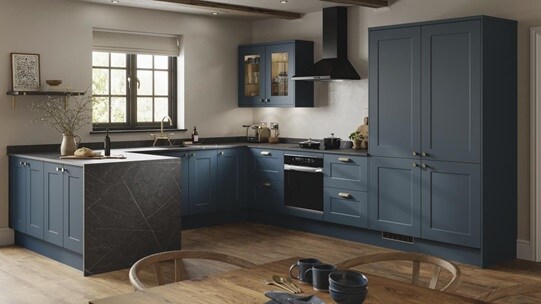 Chelford Marine Blue Main Kitchen Set Shot 