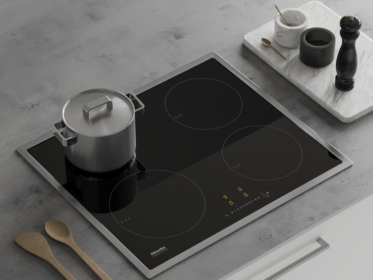Hockley Super Matt White - Miele 60cm 4 Zone Induction Hob
