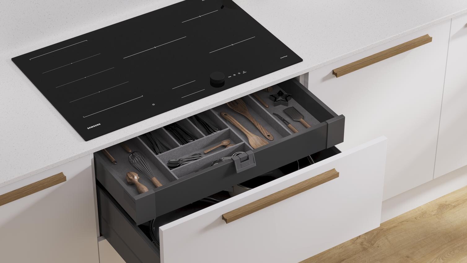 Hockley Super Matt White Storage Drawer