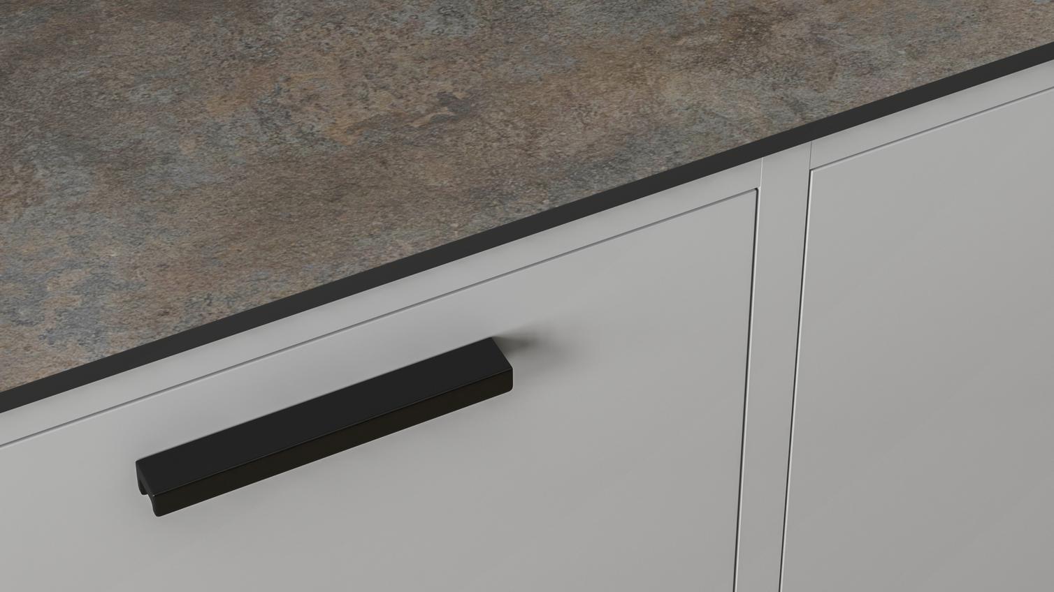 Hockley Super Matt Slate Grey In-Frame Worktop Cameo