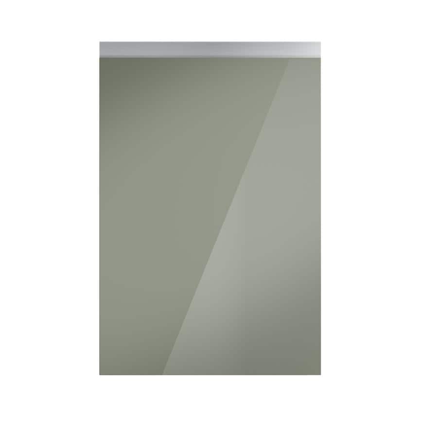 Hockley Gloss Reed Green Handleless Frontal