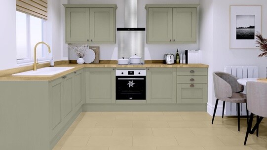 Halesworth Sage Green EKES L Shape
