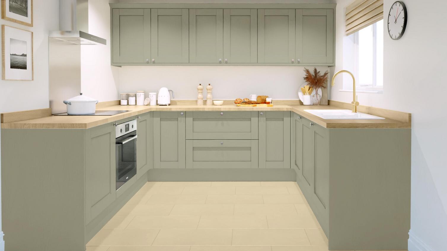 Halesworth Sage Green EKES U Shape
