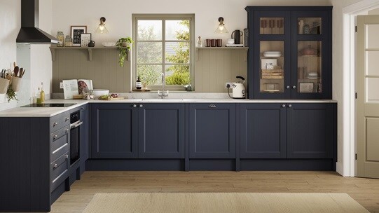Bridgemere  Navy  Main Kitchen Set Shot 