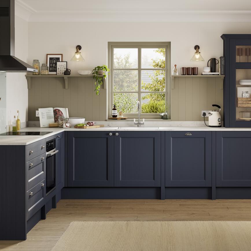 Bridgemere  Navy  Main Kitchen Set Shot 