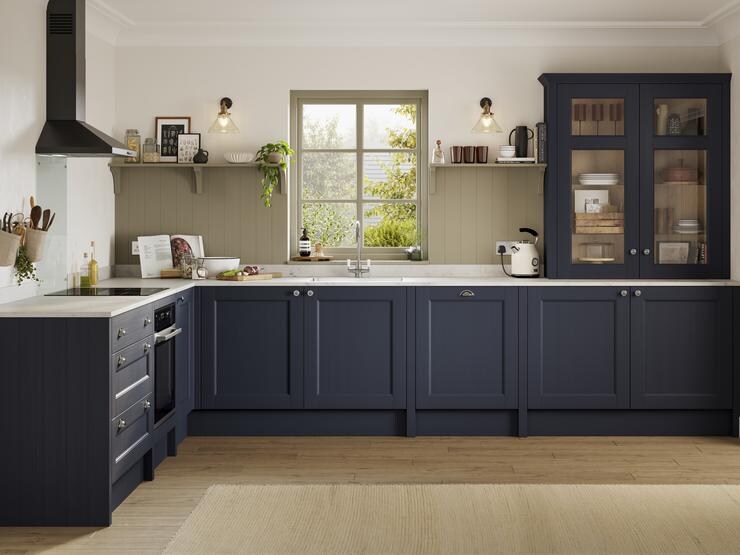 Bridgemere  Navy  Main Kitchen Set Shot 