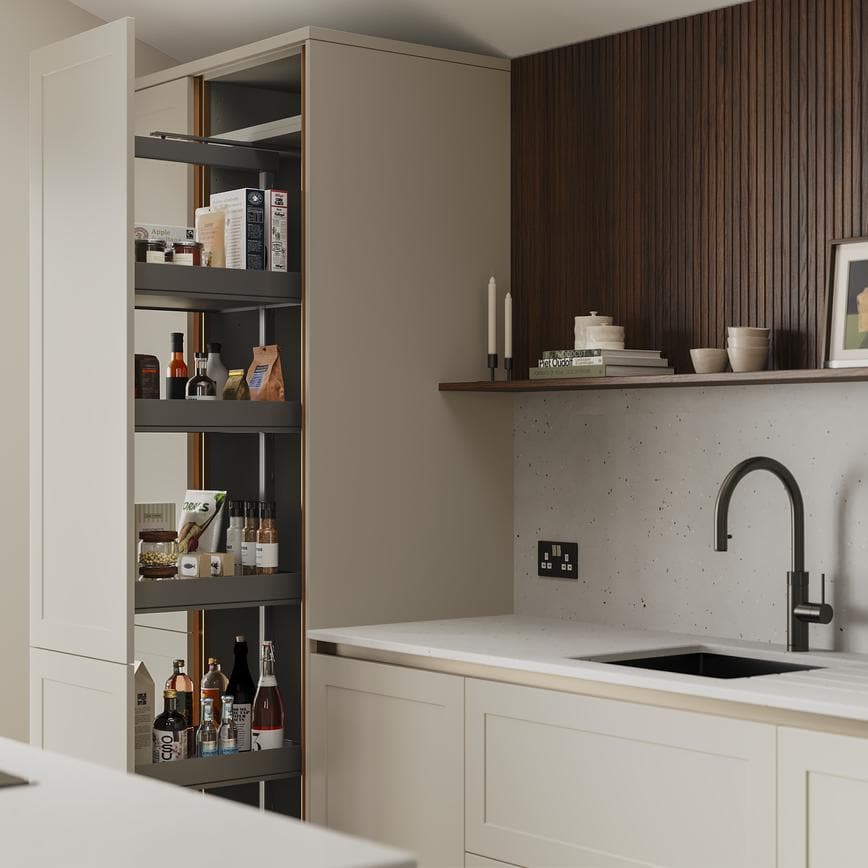 Frome Porcelain Handleless Tower Storage Additional