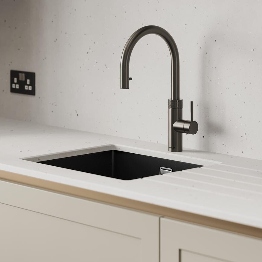Frome Sandstone Handleless Sink&Tap