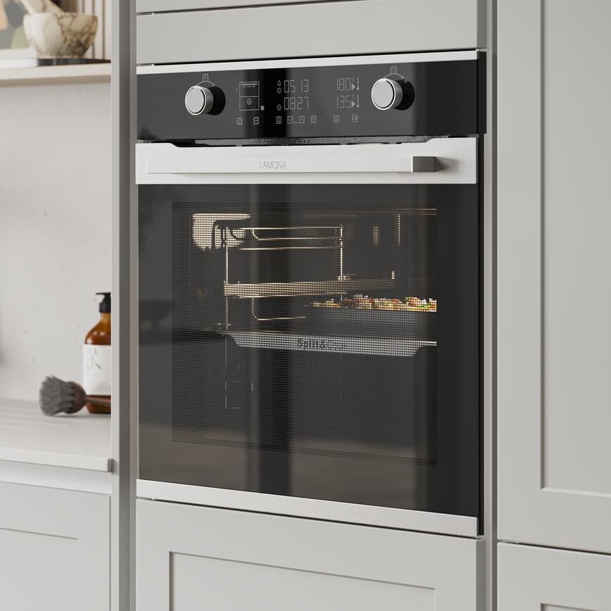 Frome Dove Grey Handleless Appliances