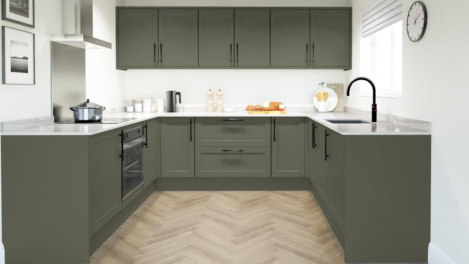 Frome Ash Green EKES Set Shot U-Shaped