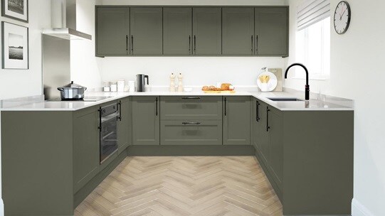 Frome Ash Green EKES Set Shot U-Shaped