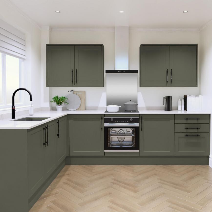Frome Ash Green EKES Set Shot L-Shaped
