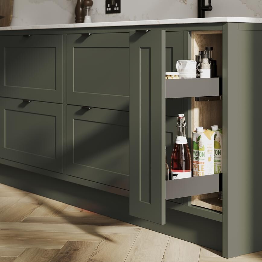 Frome Ash Green Inframe Base Storage