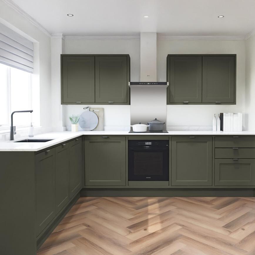 Frome Ash Green In Frame EKES LShaped