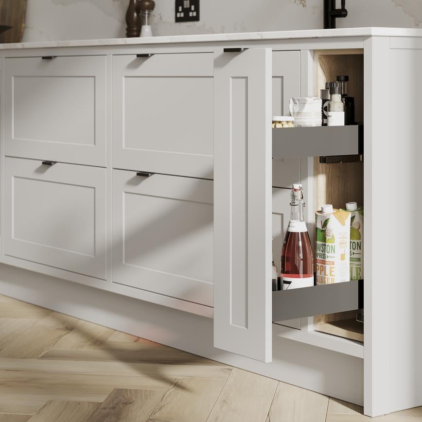 Frome Dove Grey Inframe Base Storage