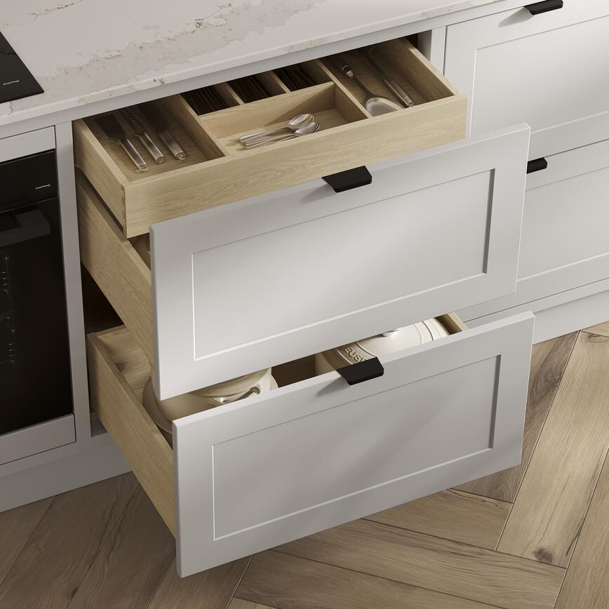 Frome Dove Grey Inframe Drawer Storage