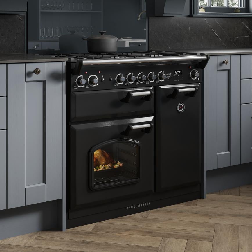 Fairford Dusk Blue Range Cooker Cameo