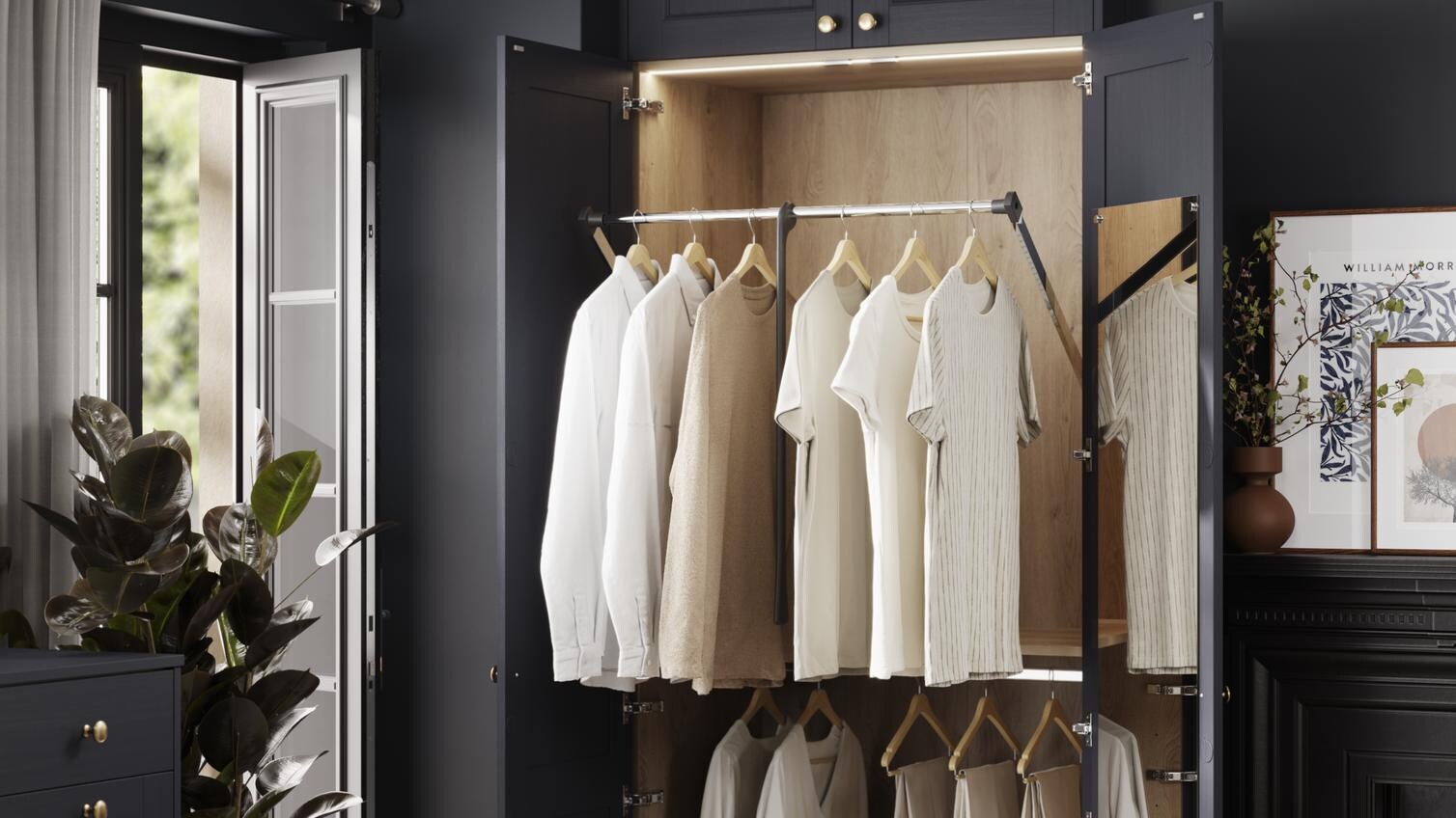 Bridgemere Navy Bedroom Warderobe