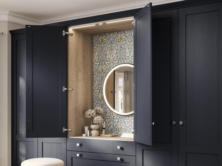 Halesworth Navy Bedroom LED Lights in The Warderobe
