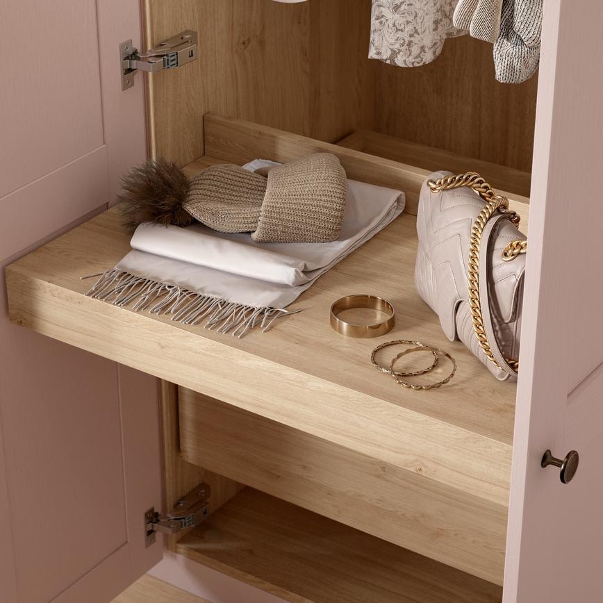 Halesworth Grained Antique Rose Pull Out Shelf
