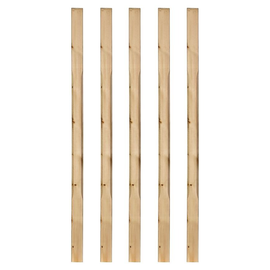 Cheshire Mouldings Softwood Stop Chamfered 32mm Spindle Pack of 5