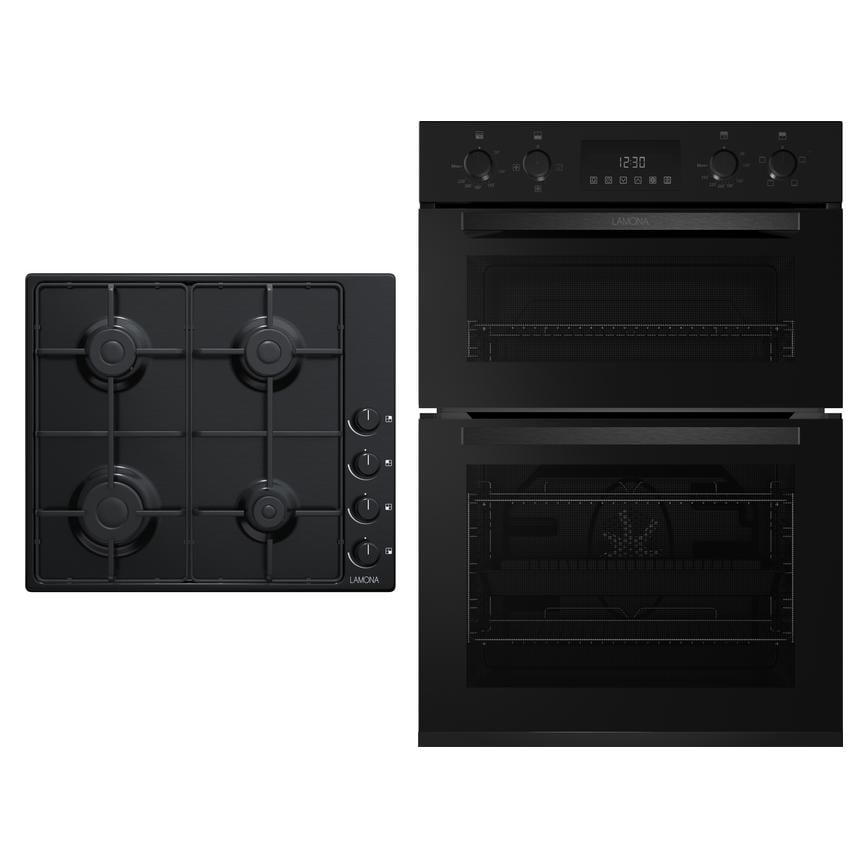 Lamona Gas Hob and Oven Black