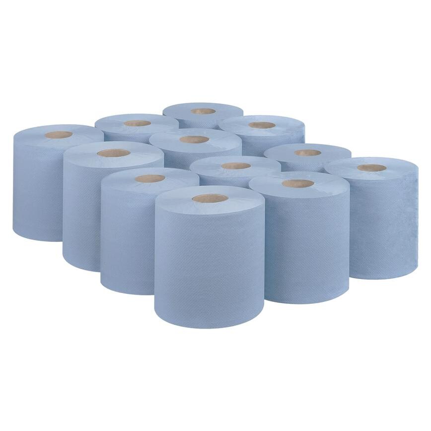 Rooster Multibuy Blue Paper Roll 12 Pack