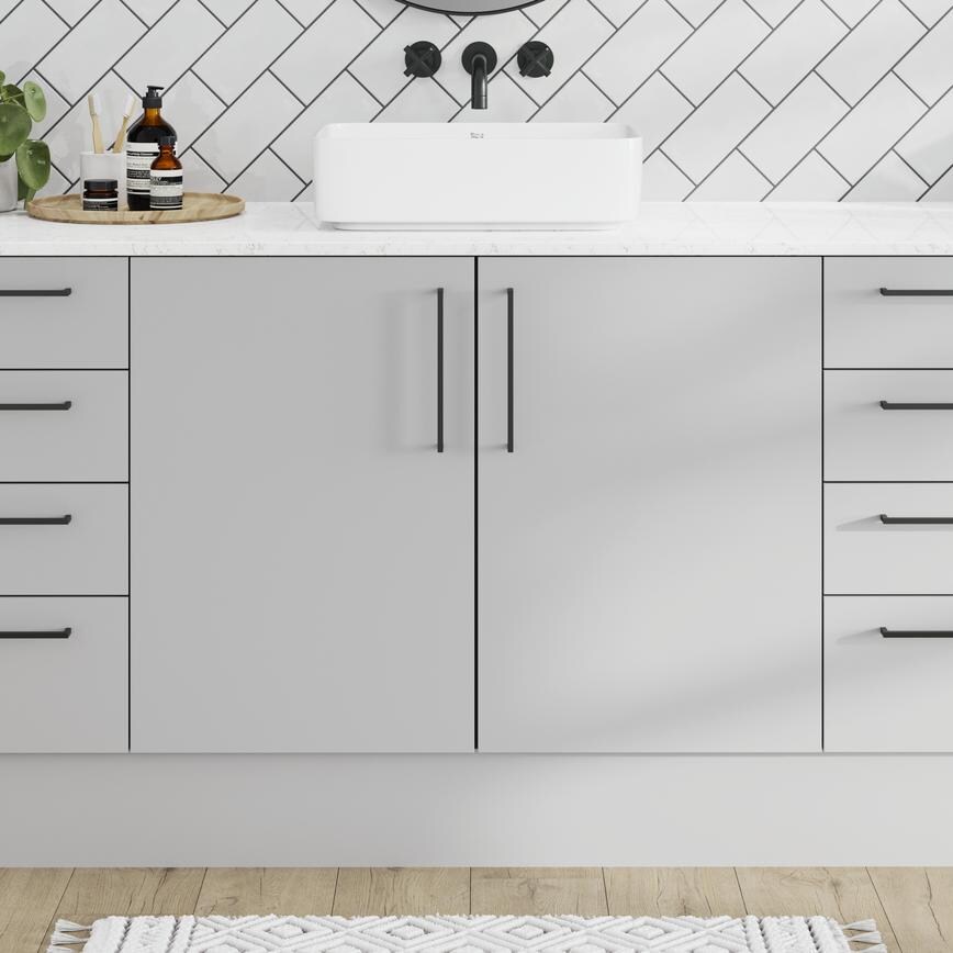 Greenwich Gloss Dove Grey Bathroom Alternative Set Shot