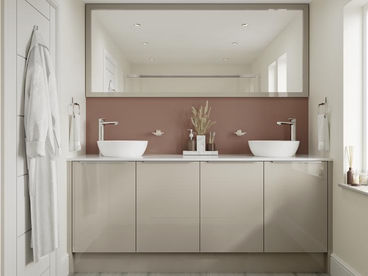 Greenwich Gloss Pebble Bathroom Main Set