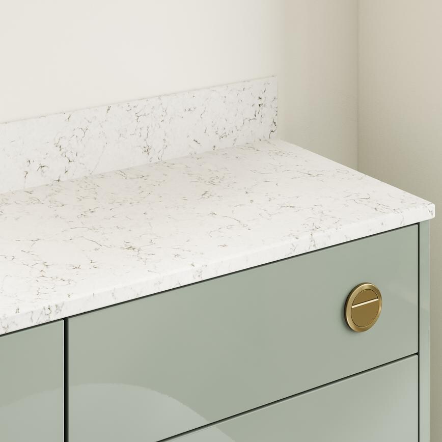 Greenwich Gloss ReedGreen Bathroom Worktop