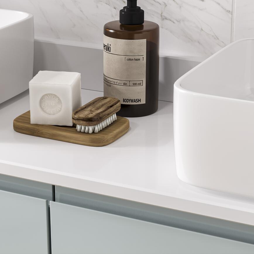 Clerkenwell Gloss Mist Bathroom Worktop
