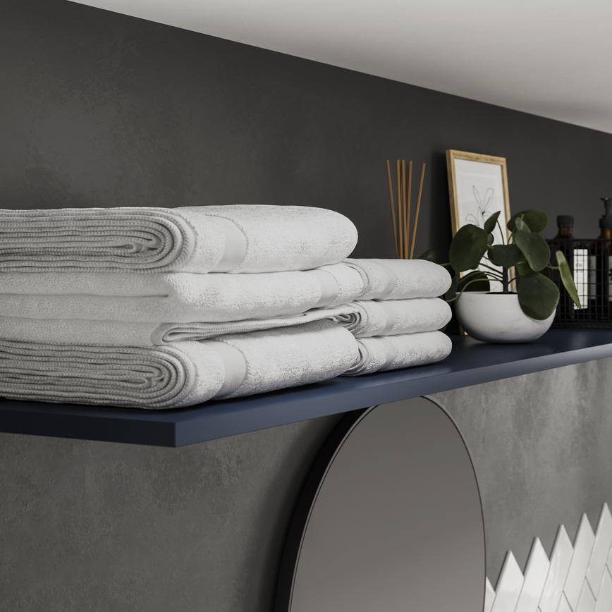 Hockley Super Matt Navy Bathroom Bespoke Shelving