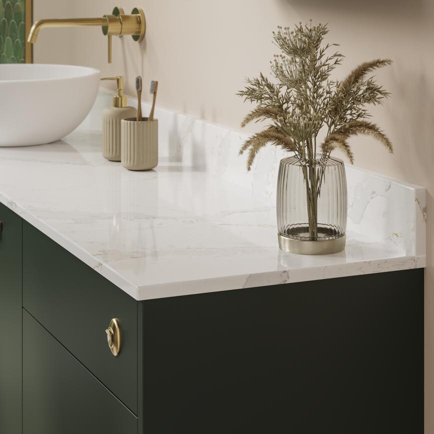 Hockley SM Fir Green Bathroom Worktop