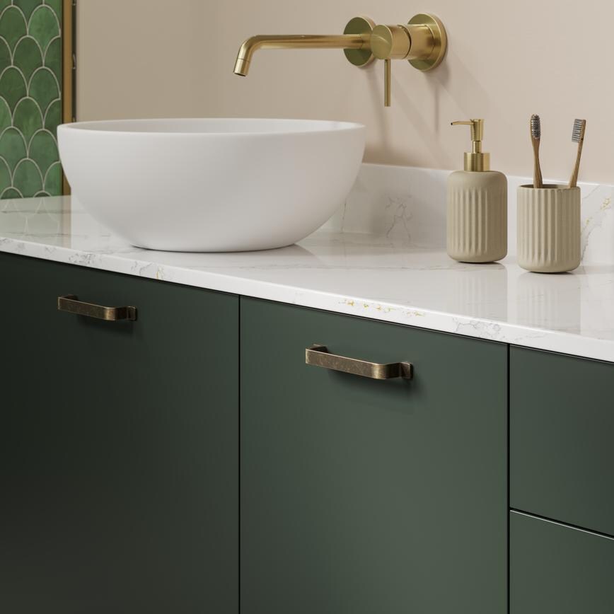 Hockley SM Fir Green Bathroom Worktop 2