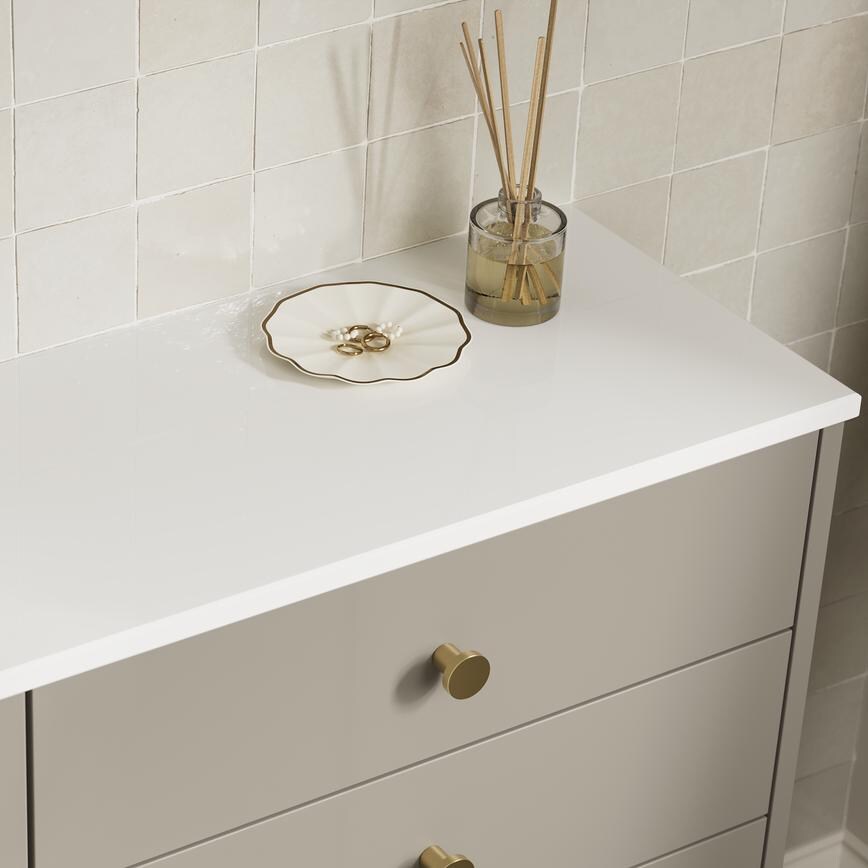 Hockley Super Matt Sand Grey Bathroom Worktop