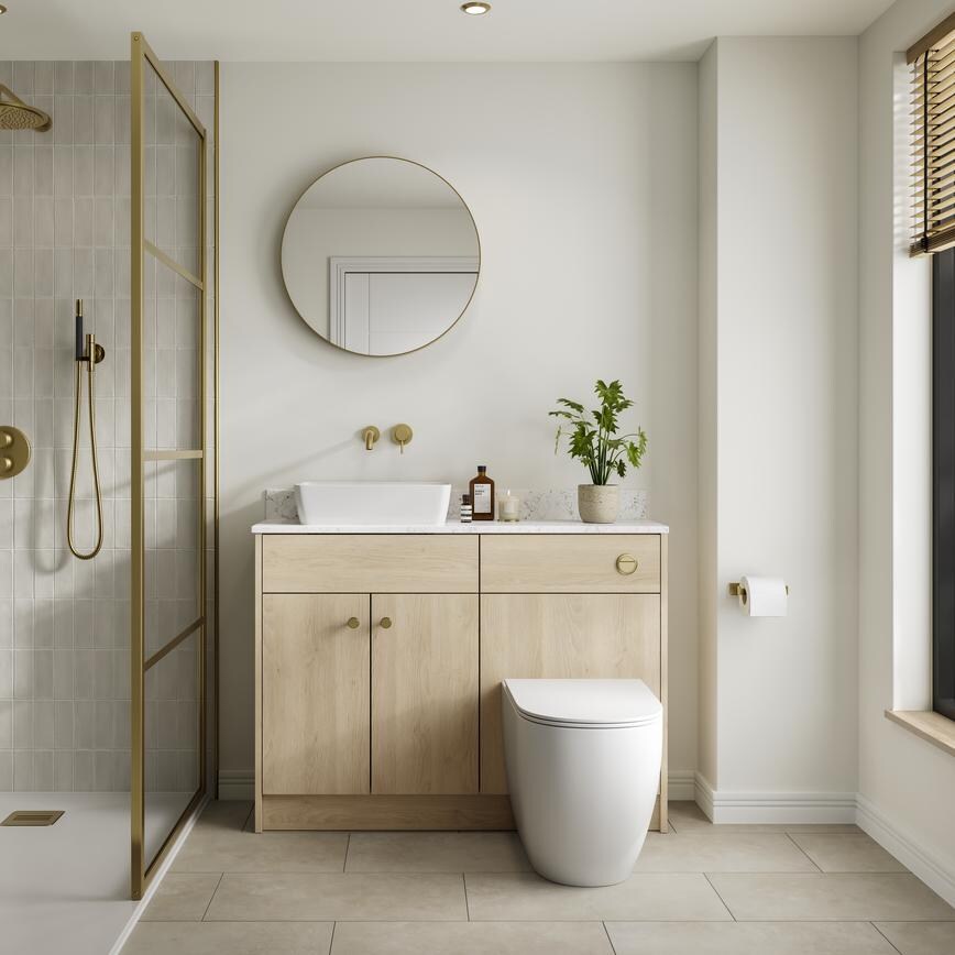 Hockley Textures Oak Bathroom Set Shot