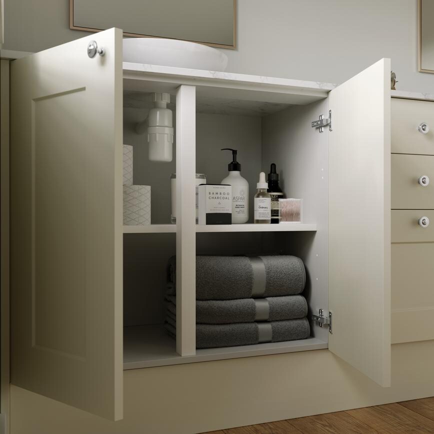 Chelford Ivory Bathroom Cabinet