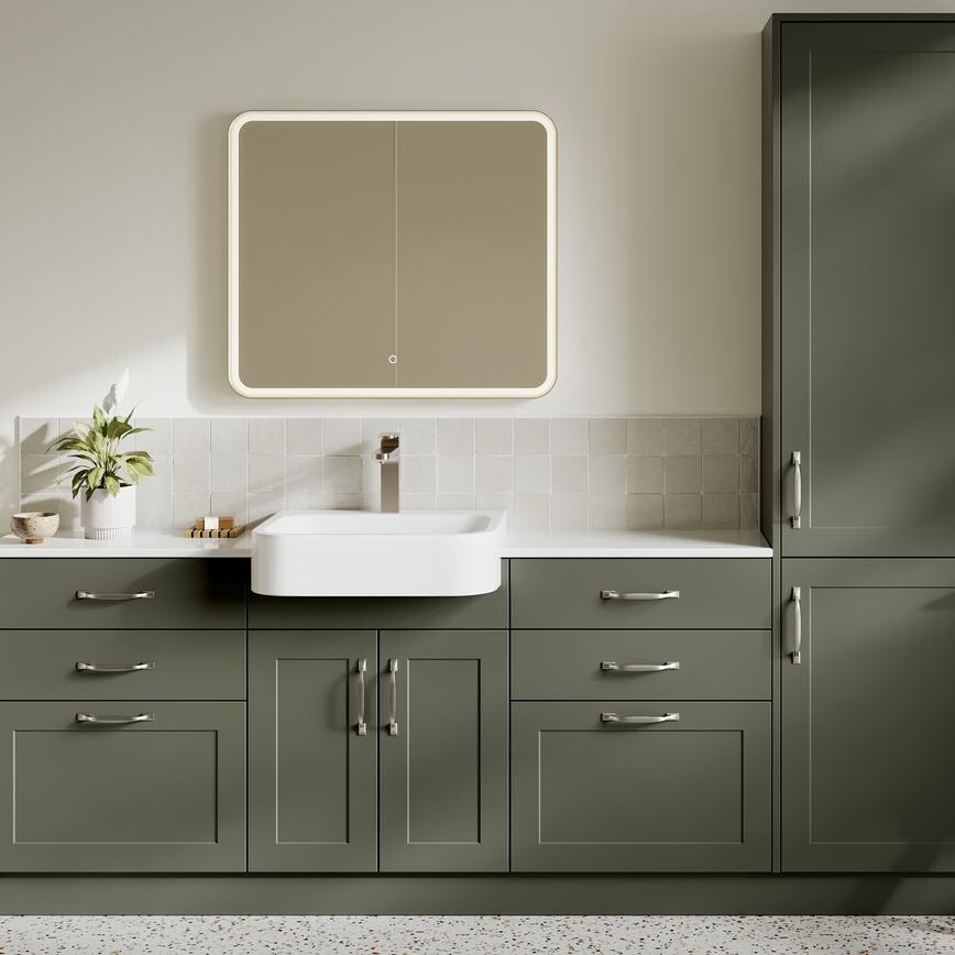 Frome Ash Green Bathroom Alternative Set Shot
