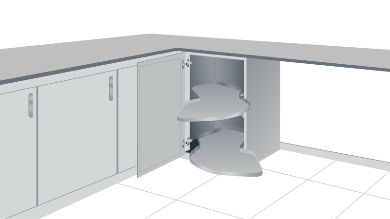 Pull Out Corner Storage