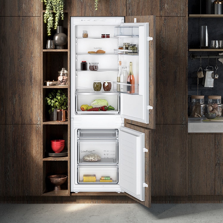 A Neff fridge freezer.