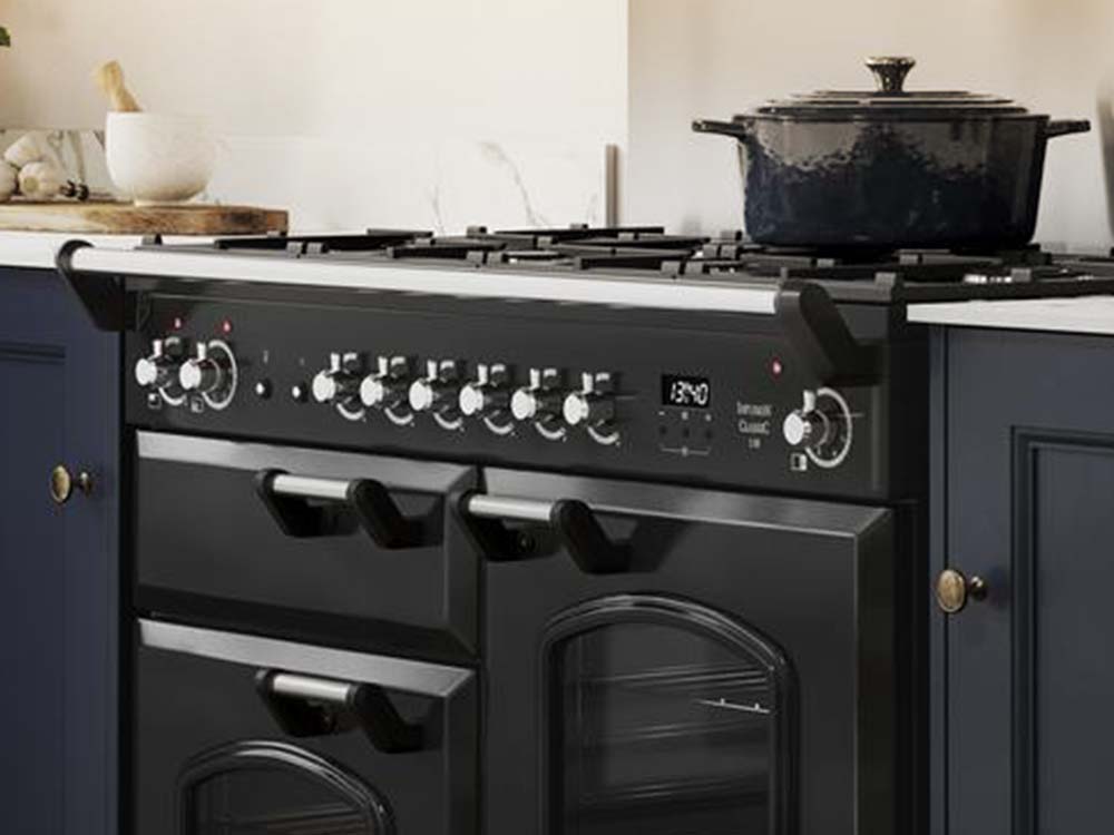 Black Rangemaster Cooker