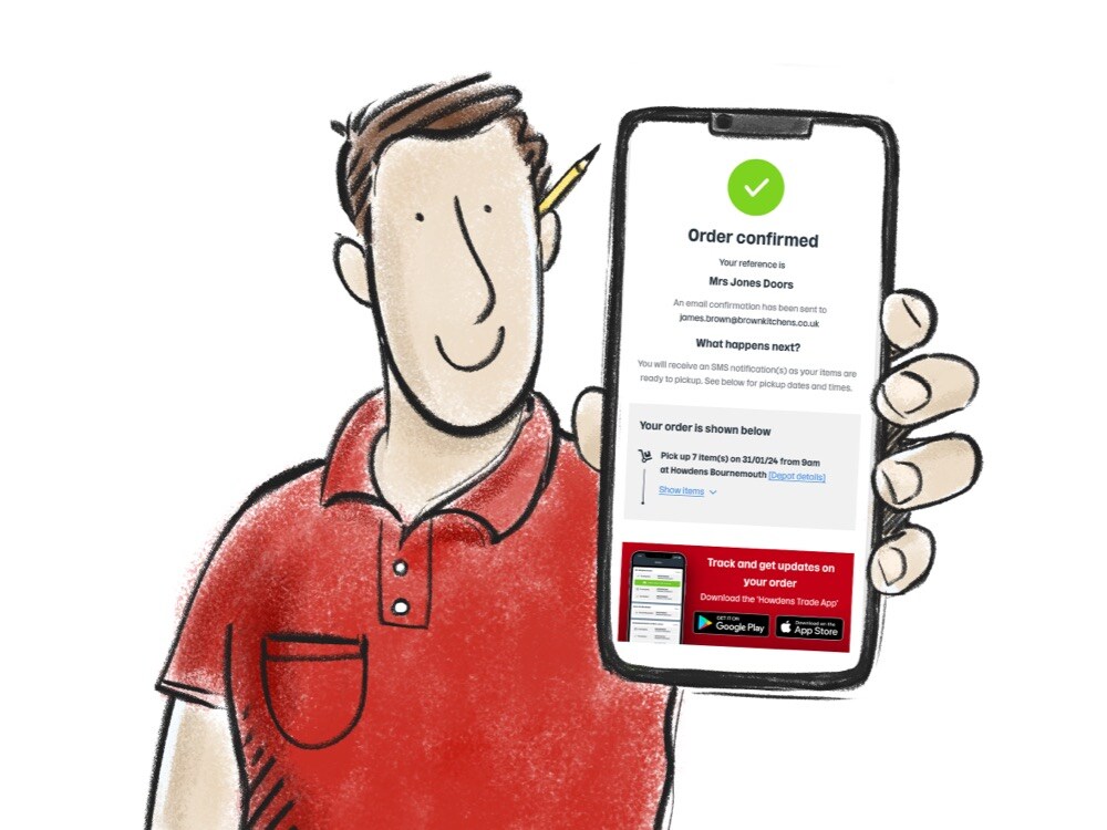 Click and collect offers in app notifications and updates on your order