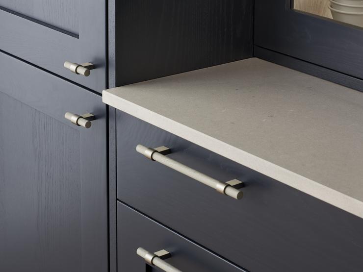 Nickel cabinet handles