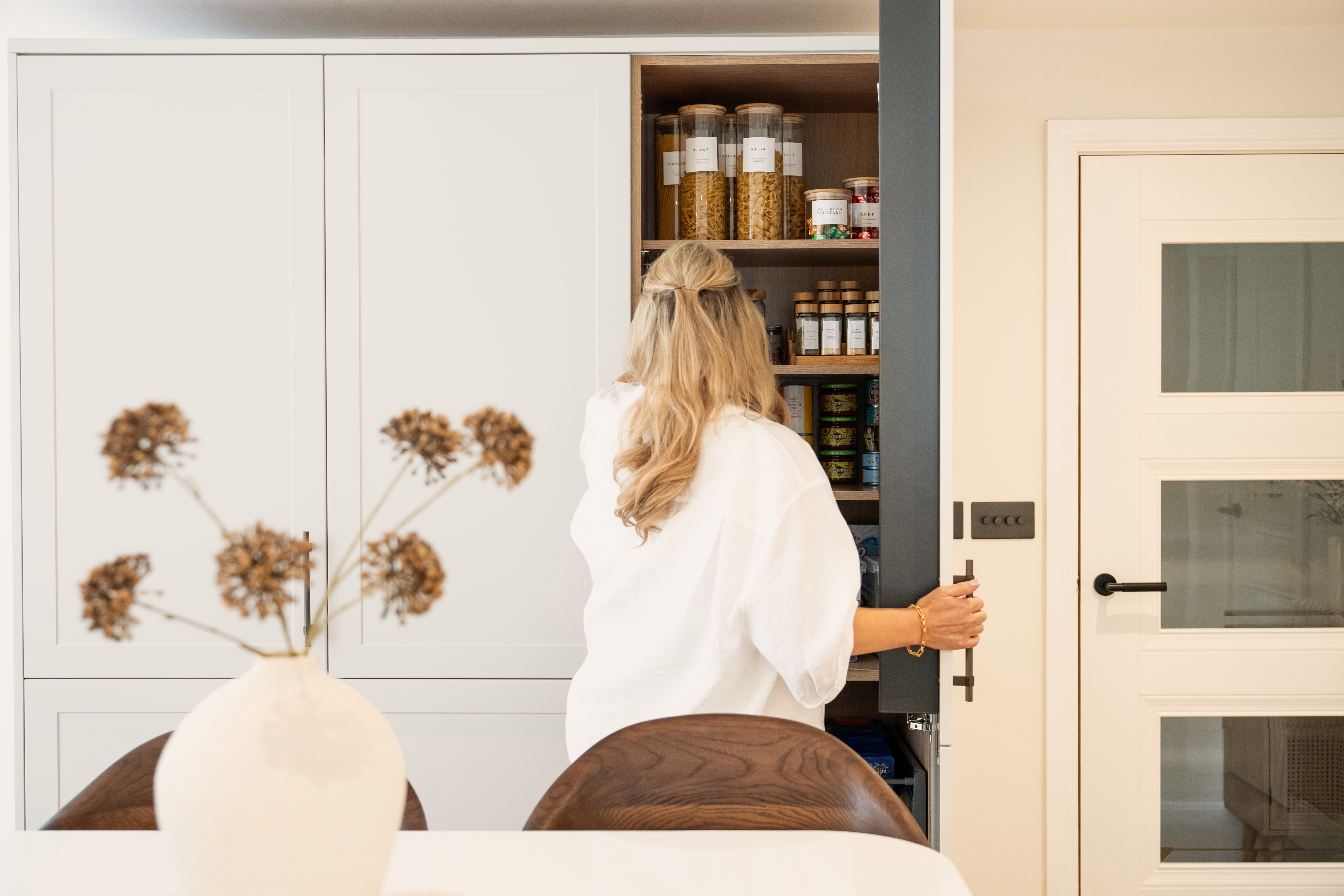 Cheryl with her tradesmen