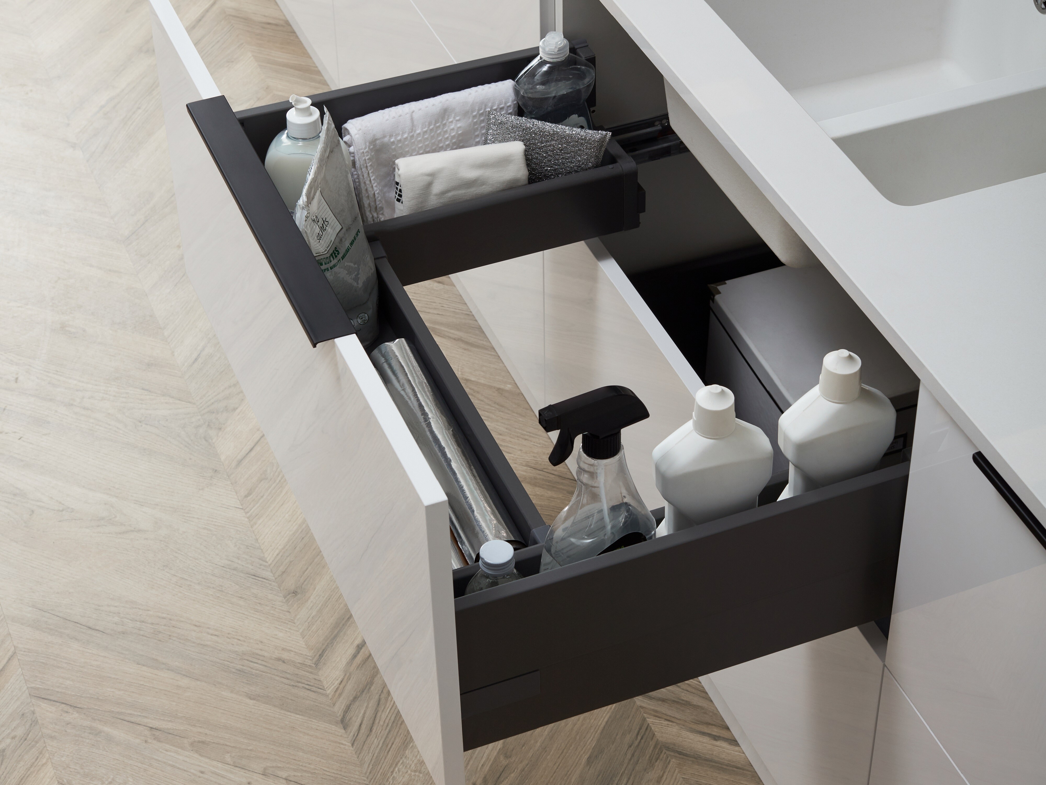 Under sink drawers