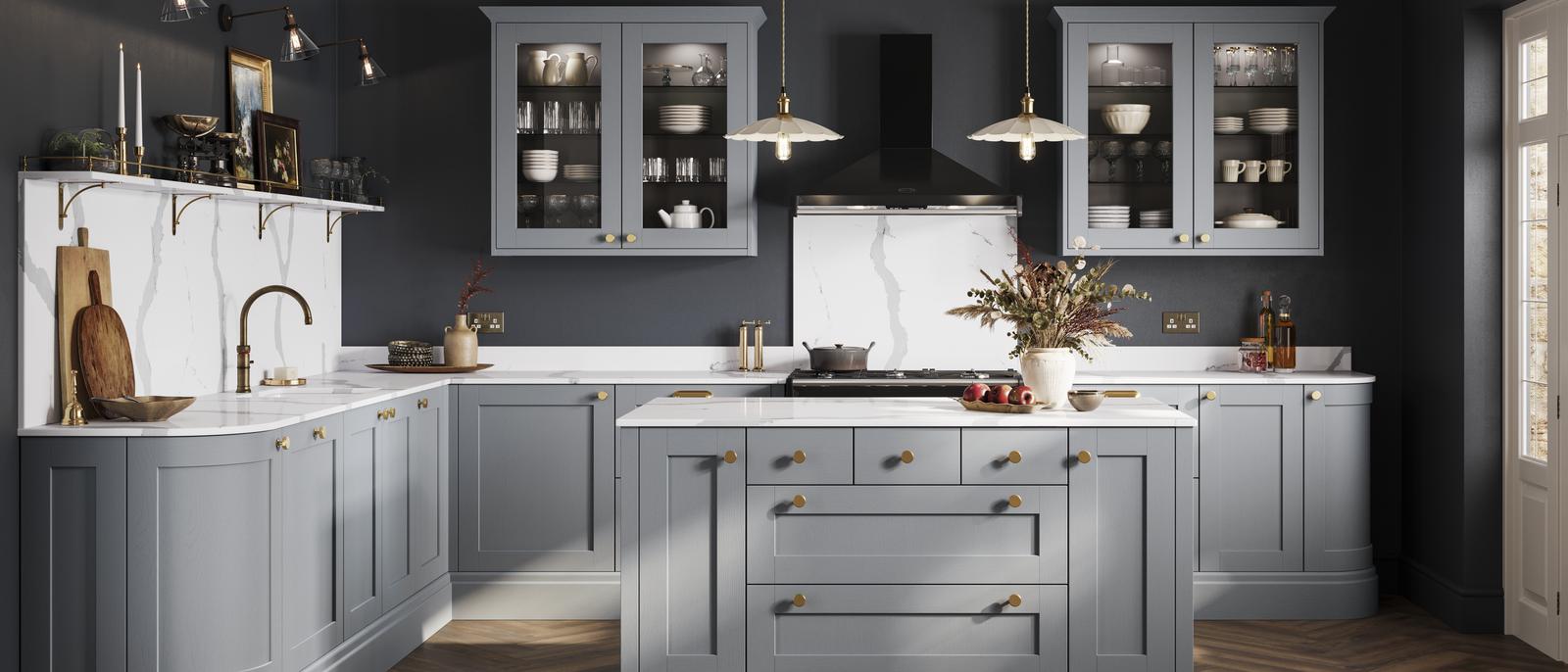 Clerkenwell Super Matt Reed Green Kitchen