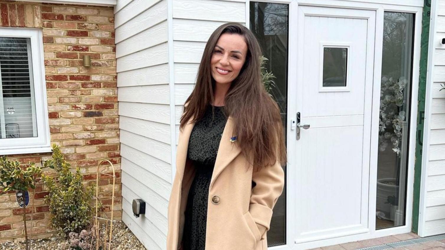 Georgia infront of house