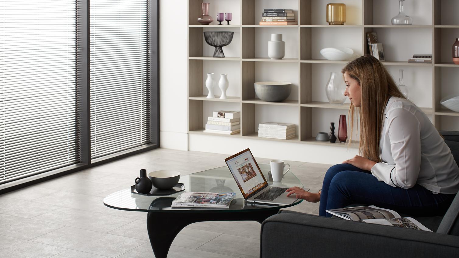 Customer getting inspired at home
