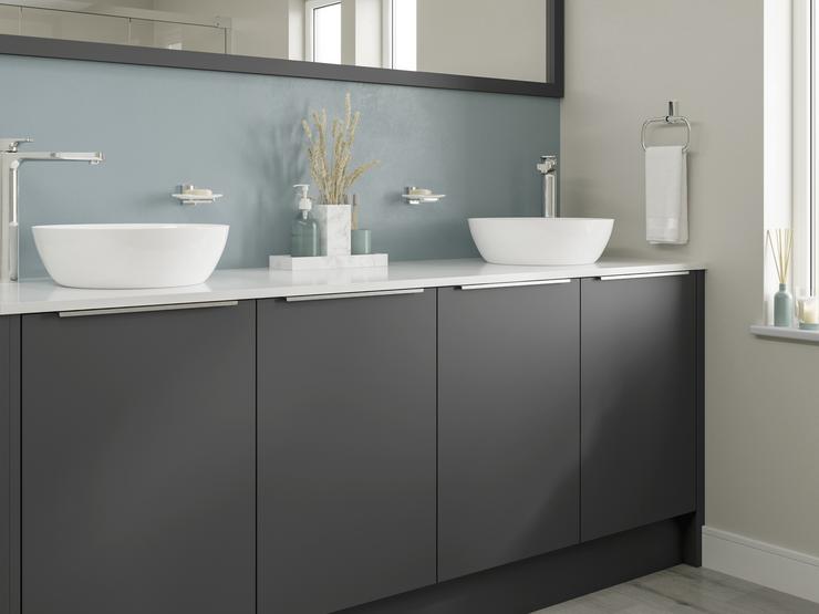 Greenwich Super Matt Charcoal Bathroom Main Set