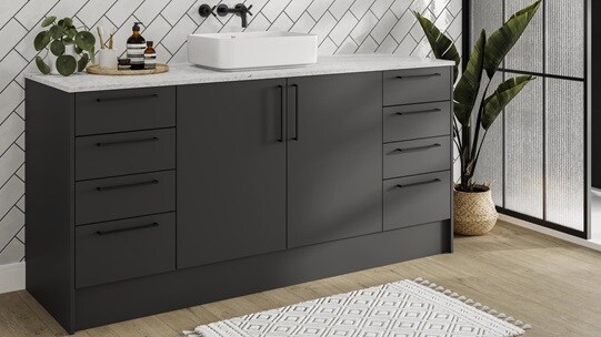 Hockley Super Matt Charcoal Bathroom